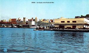 ORAN - QUAIS ET BOULEVARD FRONT DE MER - 1955